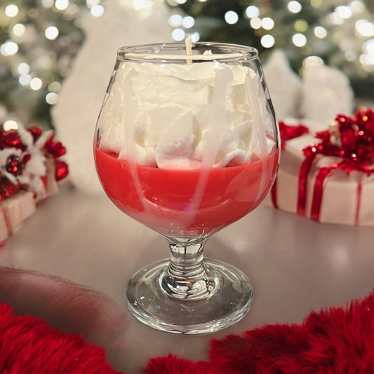 Winter Candy Apple Candle